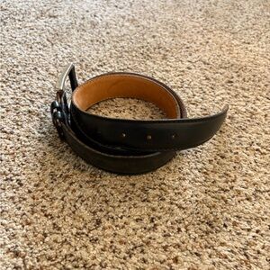 Tod’s Men's Black Leather Belt 95 (37.5 US)